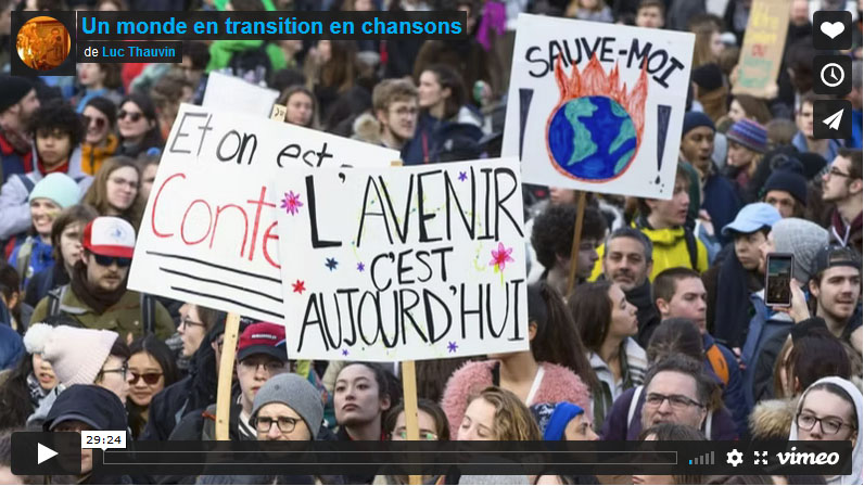 Un monde en transition en chansons